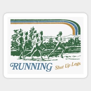 Running - Shut Up Legs / 80s Vintage Style Design Sticker